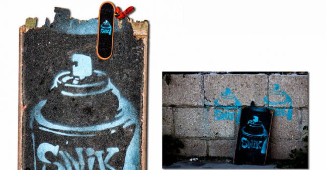 skateboard - found art