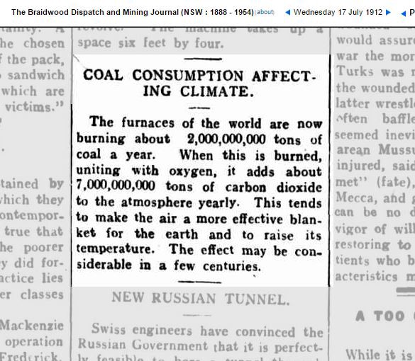 1912 coal consumption warning